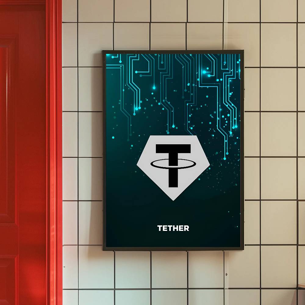 Tech Circuit Crypto Symbol Pos - Tech Office Wall Art review and price