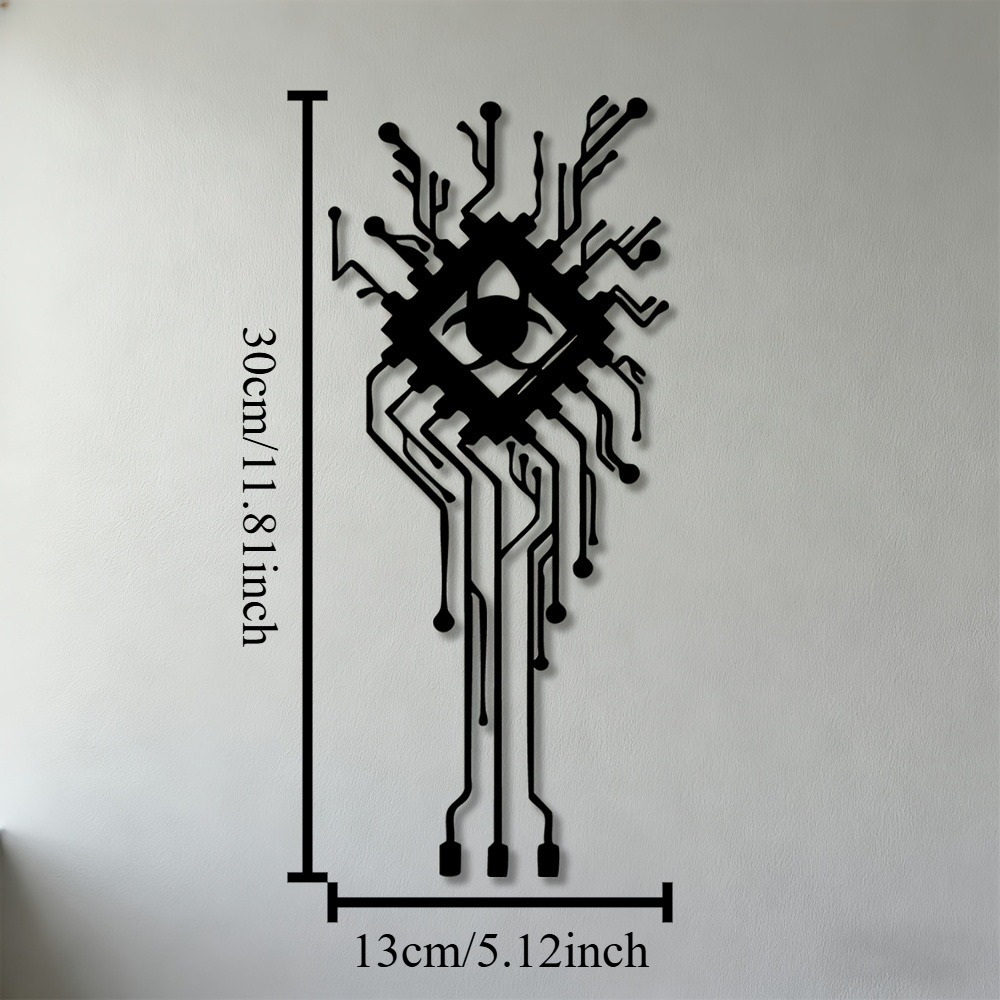 Modern Biohazard Eye Metal Wal - Tech Office Wall Art review and price