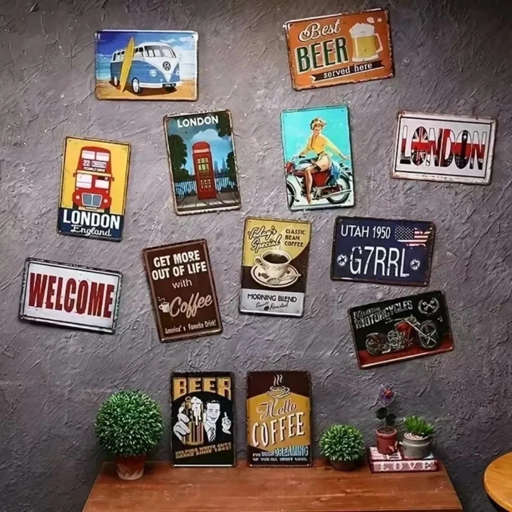 CIFBUY Retro Industrial 2D Fla - Tech Office Wall Art review and price