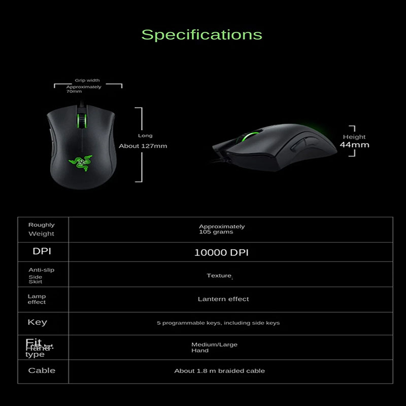 Razer Purgatory Viper Standard - Logitech Mouse G203 review and price