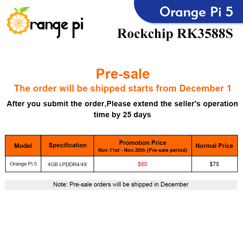 Orange Pi 5 4GB RK3588S,PCIE M - Gigabit Network Card review and price