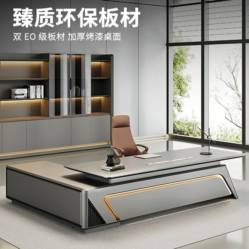 Painted boss table, desk, tech - Office Management Technology review and price