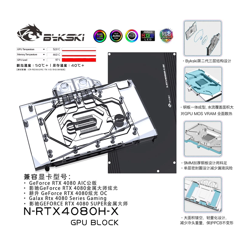 Bykski GPU Water Block for NVI - Nvidia Vga Rtx 4080 review and price