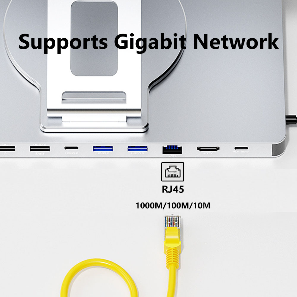 KEBIDUMEI 10 in 1 Laptop Brack - Gigabit Network Card review and price